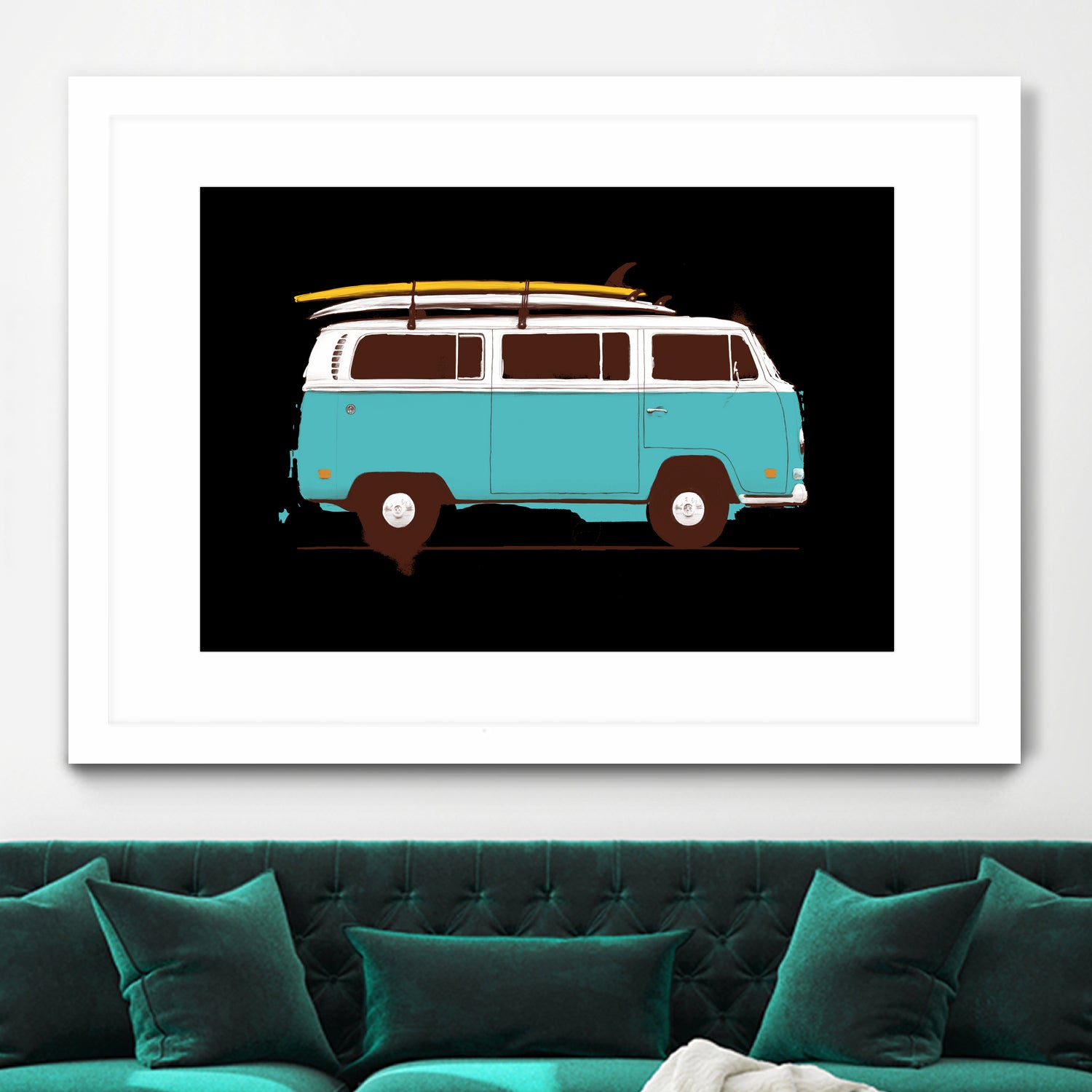 Blue Van by Florent Bodart on GIANT ART - blue digital drawing