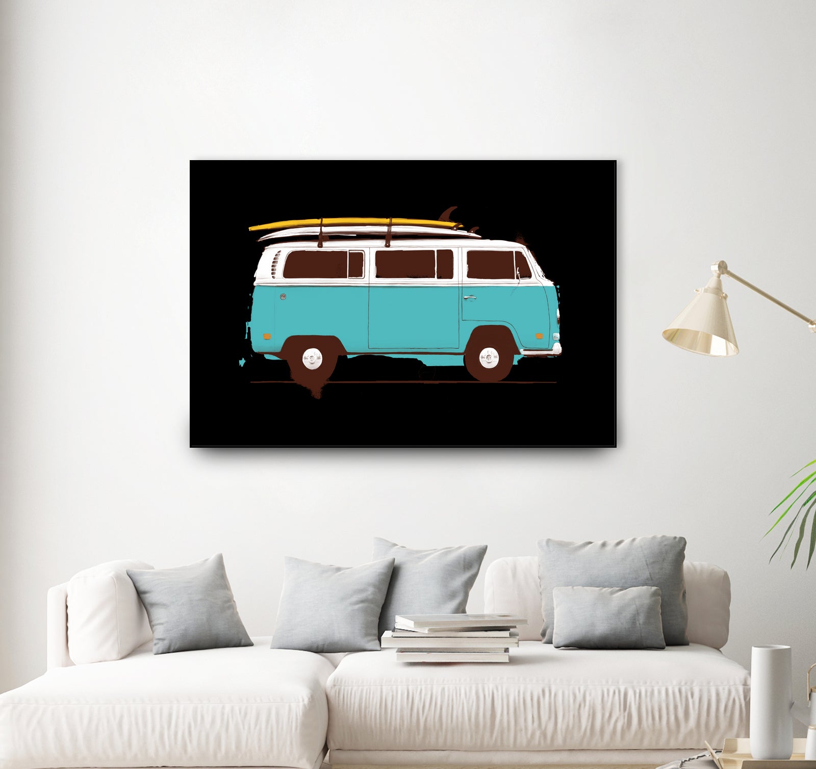 Blue Van by Florent Bodart on GIANT ART - blue digital drawing