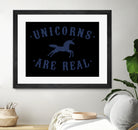 Unicorns are Real by Florent Bodart on GIANT ART - blue digital painting