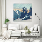 Mountain Sunrise (Pause II) by Romina Lutz on GIANT ART - yellow digital painting