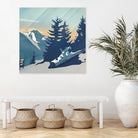 Mountain Sunrise (Pause II) by Romina Lutz on GIANT ART - yellow digital painting