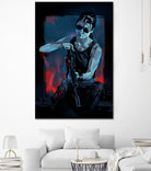 Sarah Connor by Nikita Abakumov on GIANT ART - blue digital painting