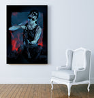 Sarah Connor by Nikita Abakumov on GIANT ART - blue digital painting