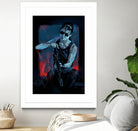 Sarah Connor by Nikita Abakumov on GIANT ART - blue digital painting