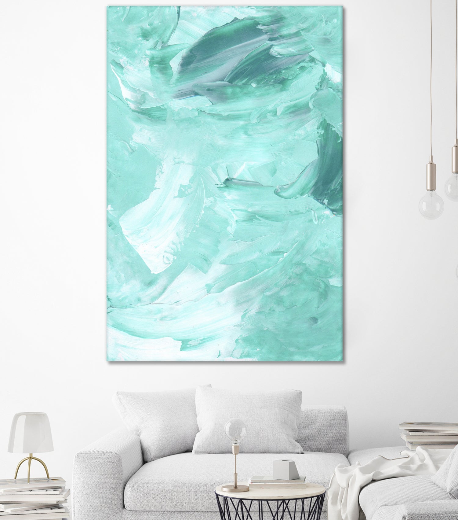 Abstract 1052 by Cecilie Karoline on GIANT ART - white mixed media