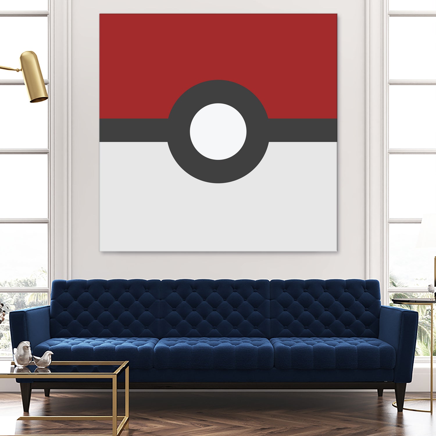 Pokeball by Proper Ganders on GIANT ART - red vector illustration