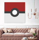 Pokeball by Proper Ganders on GIANT ART - red vector illustration