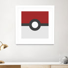 Pokeball by Proper Ganders on GIANT ART - red vector illustration