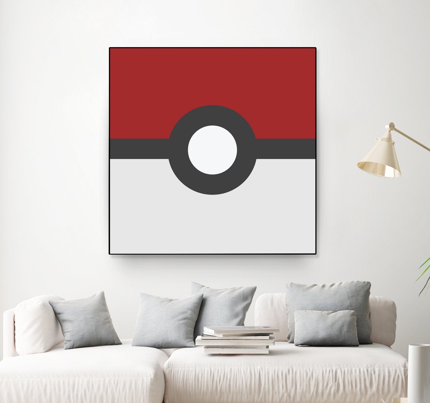 Pokeball by Proper Ganders on GIANT ART - red vector illustration