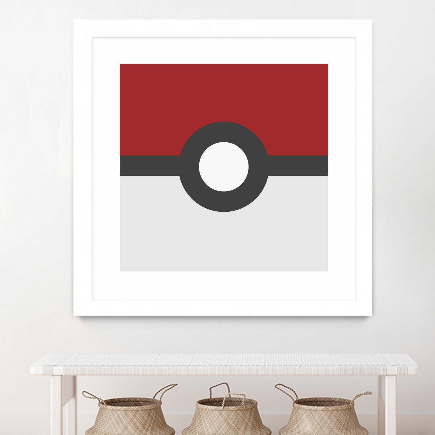 Pokeball by Proper Ganders on GIANT ART - red vector illustration