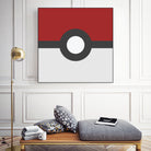 Pokeball by Proper Ganders on GIANT ART - red vector illustration