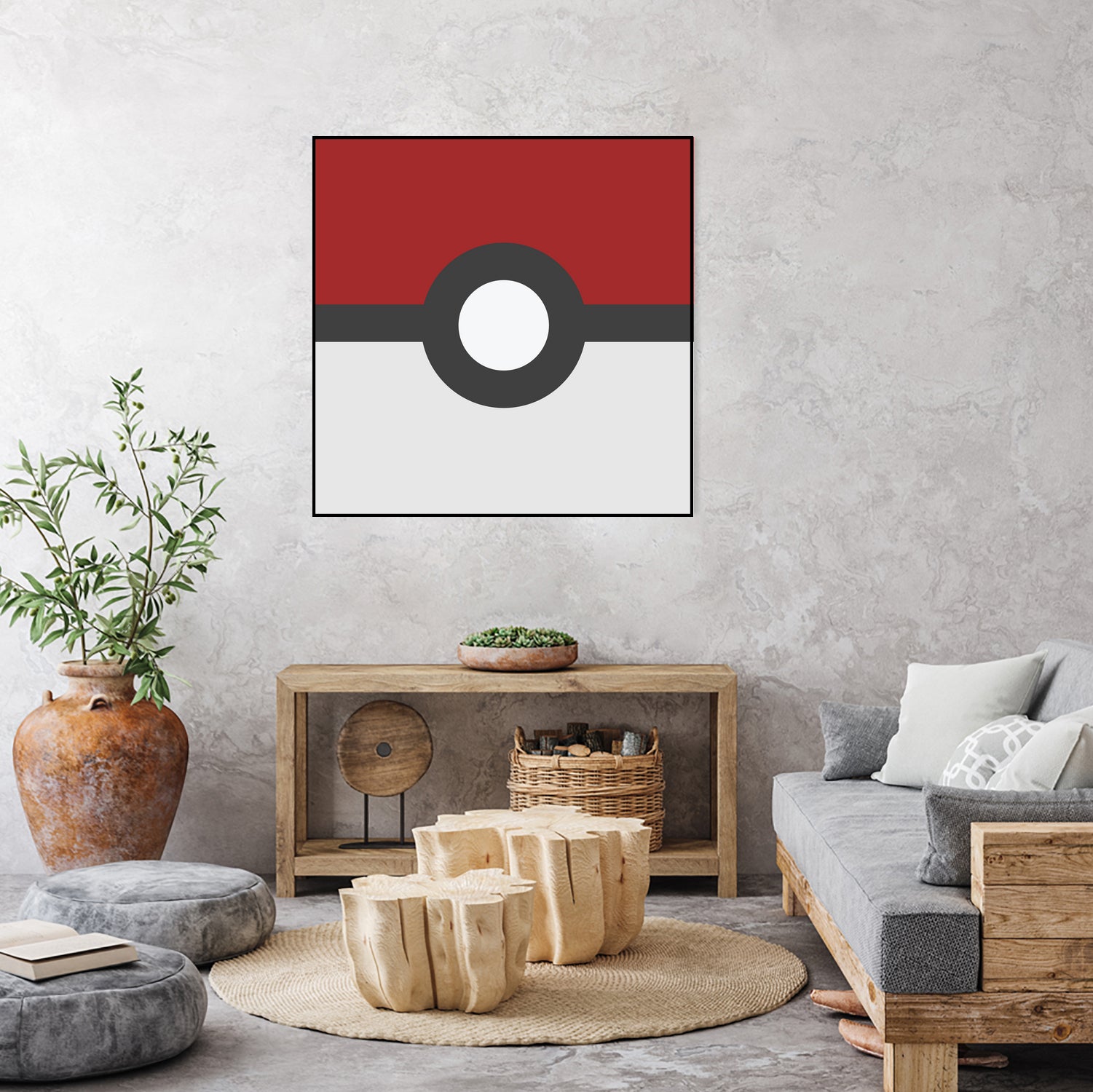 Pokeball by Proper Ganders on GIANT ART - red vector illustration