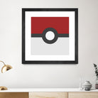 Pokeball by Proper Ganders on GIANT ART - red vector illustration