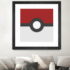 Pokeball by Proper Ganders on GIANT ART - red vector illustration