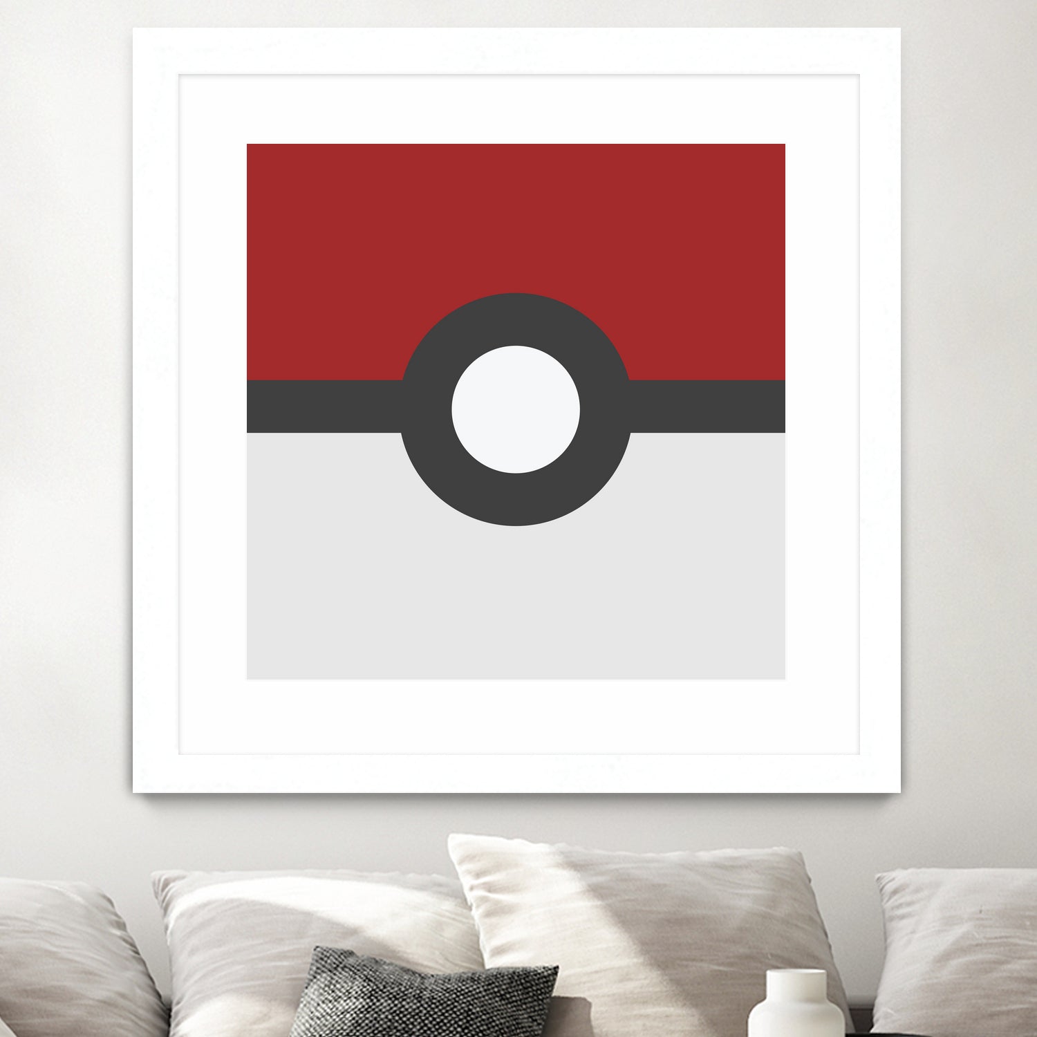 Pokeball by Proper Ganders on GIANT ART - red vector illustration