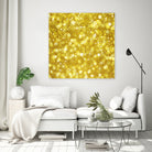 Glam gold bokeh glitter by dushan Medich on GIANT ART - yellow digital painting