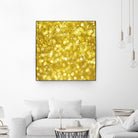 Glam gold bokeh glitter by dushan Medich on GIANT ART - yellow digital painting