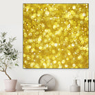 Glam gold bokeh glitter by dushan Medich on GIANT ART - yellow digital painting