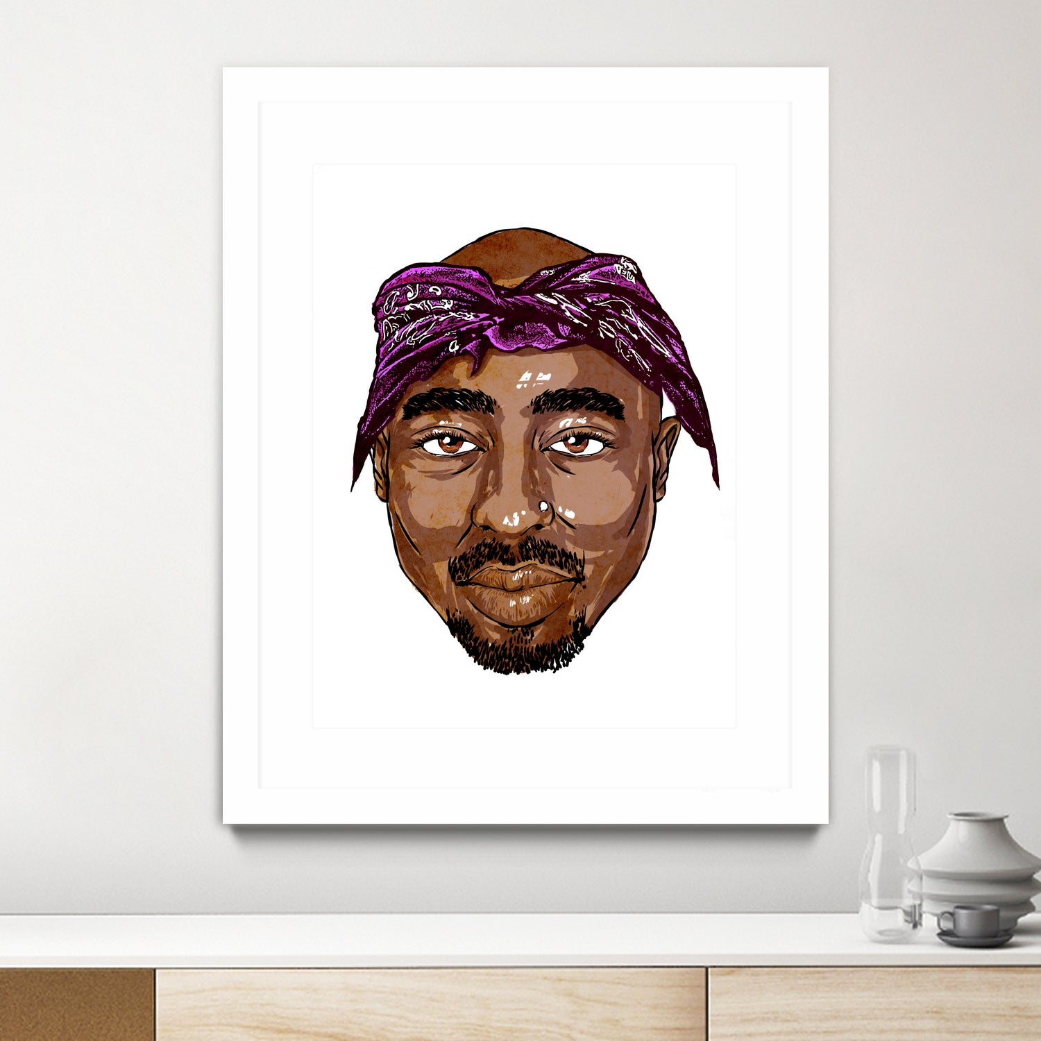 2Pac by Delano Limoen on GIANT ART - brown digital painting