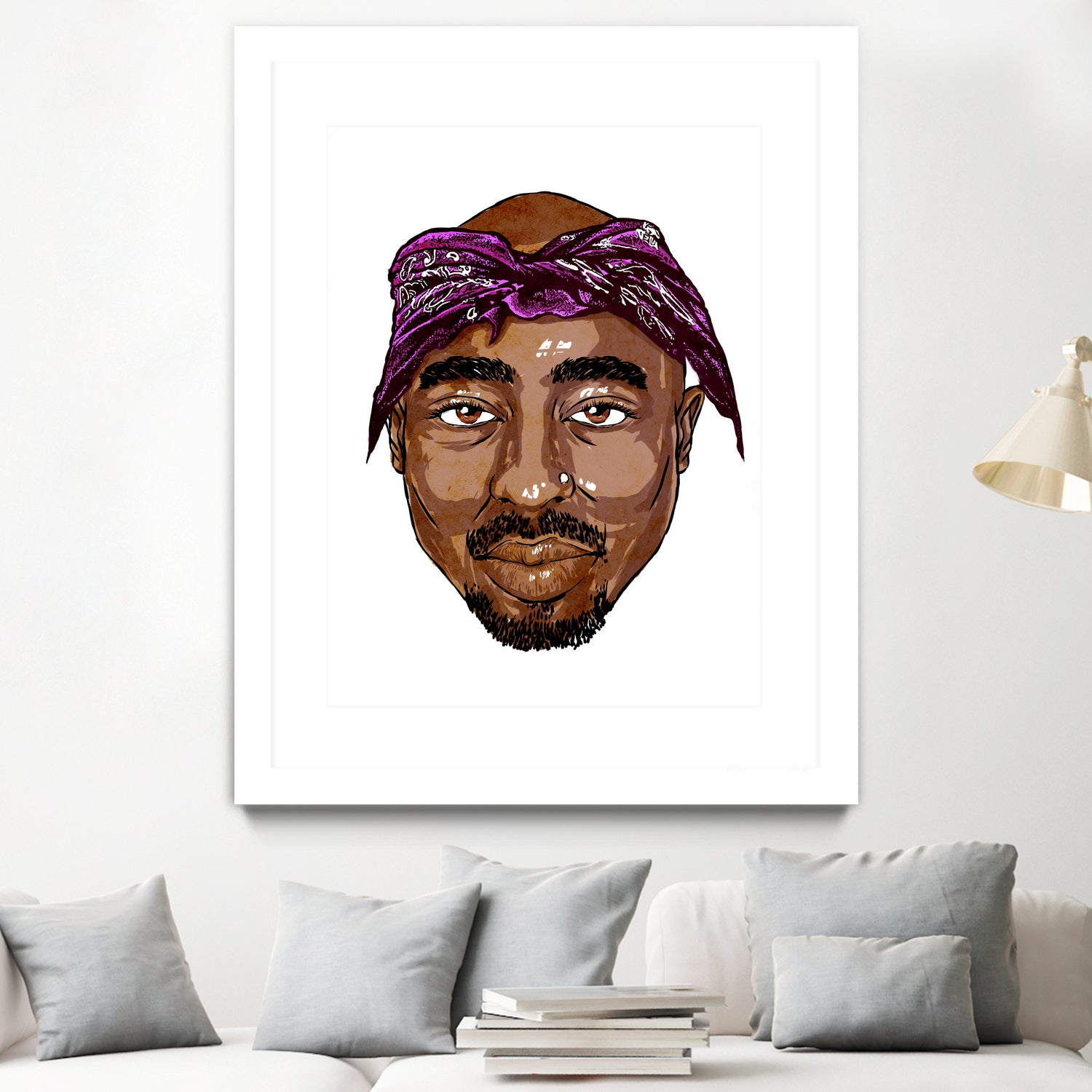 2Pac by Delano Limoen on GIANT ART - brown digital painting