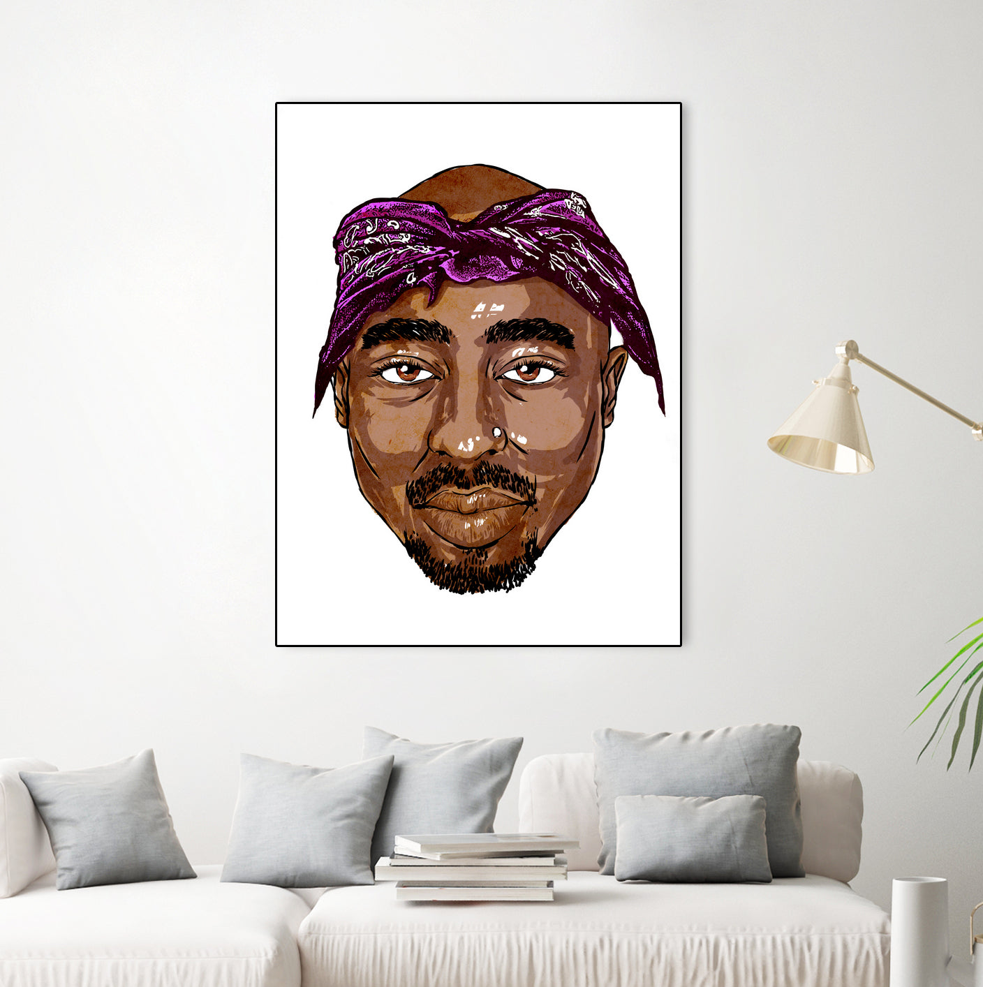 2Pac by Delano Limoen on GIANT ART - brown digital painting