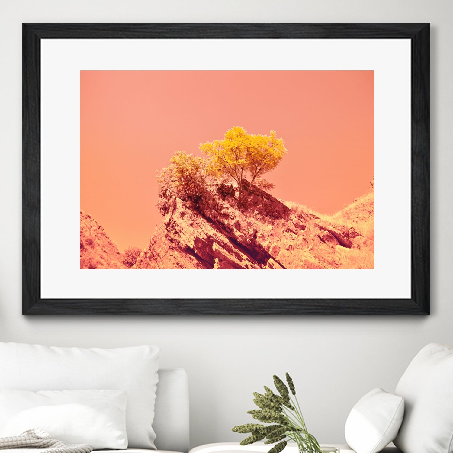 Tree on Mars? by #Bizzartino by Edu Al Peirano on GIANT ART - orange digital painting