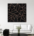 Velvet Black & Rose Gold by Elisabeth Fredriksson on GIANT ART - black digital painting