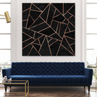 Velvet Black & Rose Gold by Elisabeth Fredriksson on GIANT ART - black digital painting