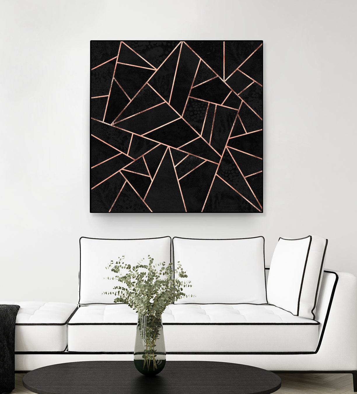 Velvet Black & Rose Gold by Elisabeth Fredriksson on GIANT ART - black digital painting