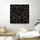 Velvet Black & Rose Gold by Elisabeth Fredriksson on GIANT ART - black digital painting