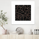 Velvet Black & Rose Gold by Elisabeth Fredriksson on GIANT ART - black digital painting