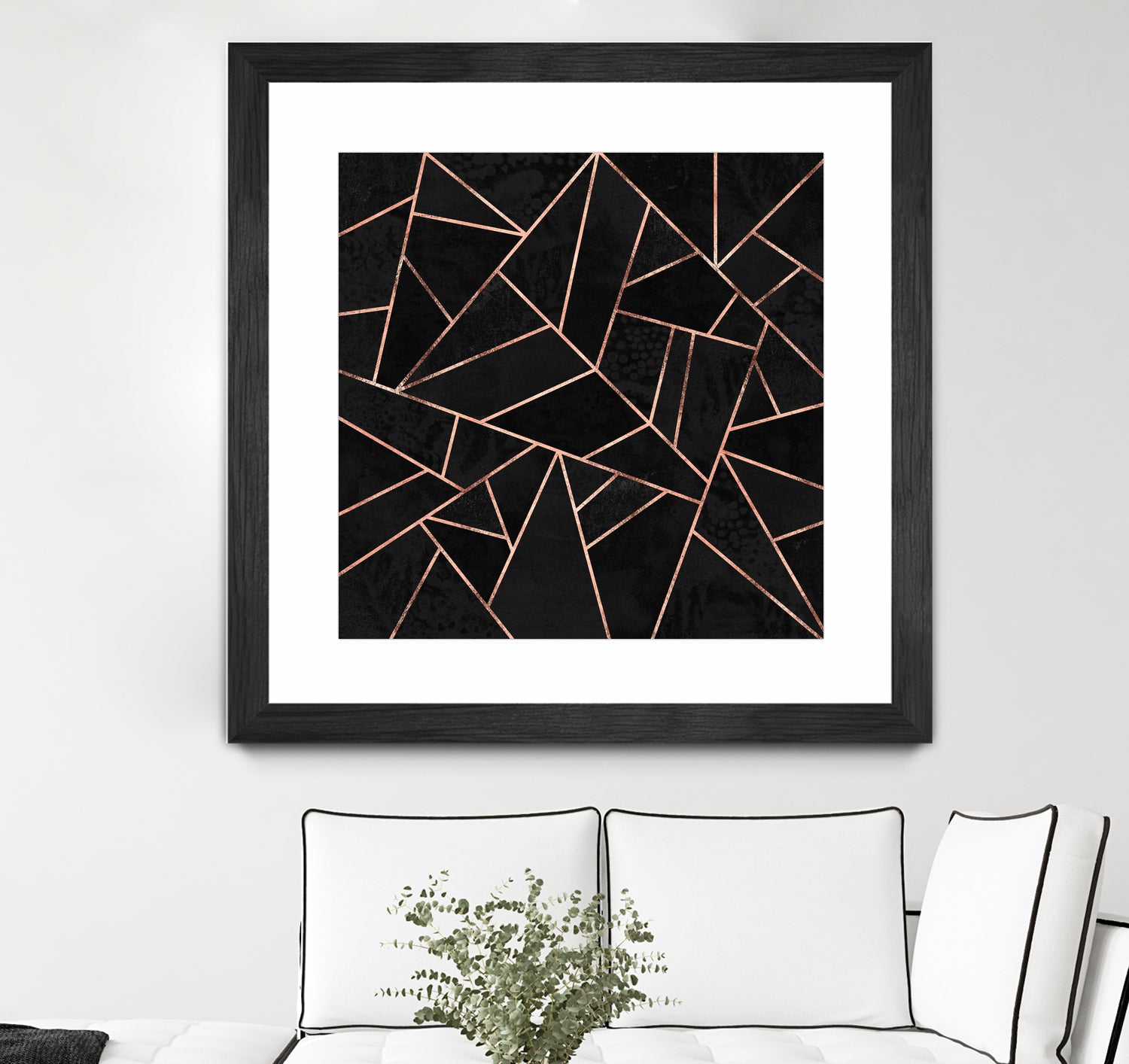 Velvet Black & Rose Gold by Elisabeth Fredriksson on GIANT ART - black digital painting