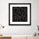 Velvet Black & Rose Gold by Elisabeth Fredriksson on GIANT ART - black digital painting