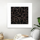 Velvet Black & Rose Gold by Elisabeth Fredriksson on GIANT ART - black digital painting