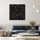 Velvet Black & Rose Gold by Elisabeth Fredriksson on GIANT ART - black digital painting