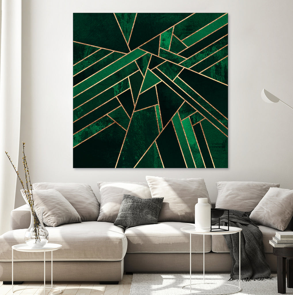 Emerald Night by Elisabeth Fredriksson on GIANT ART - green digital painting