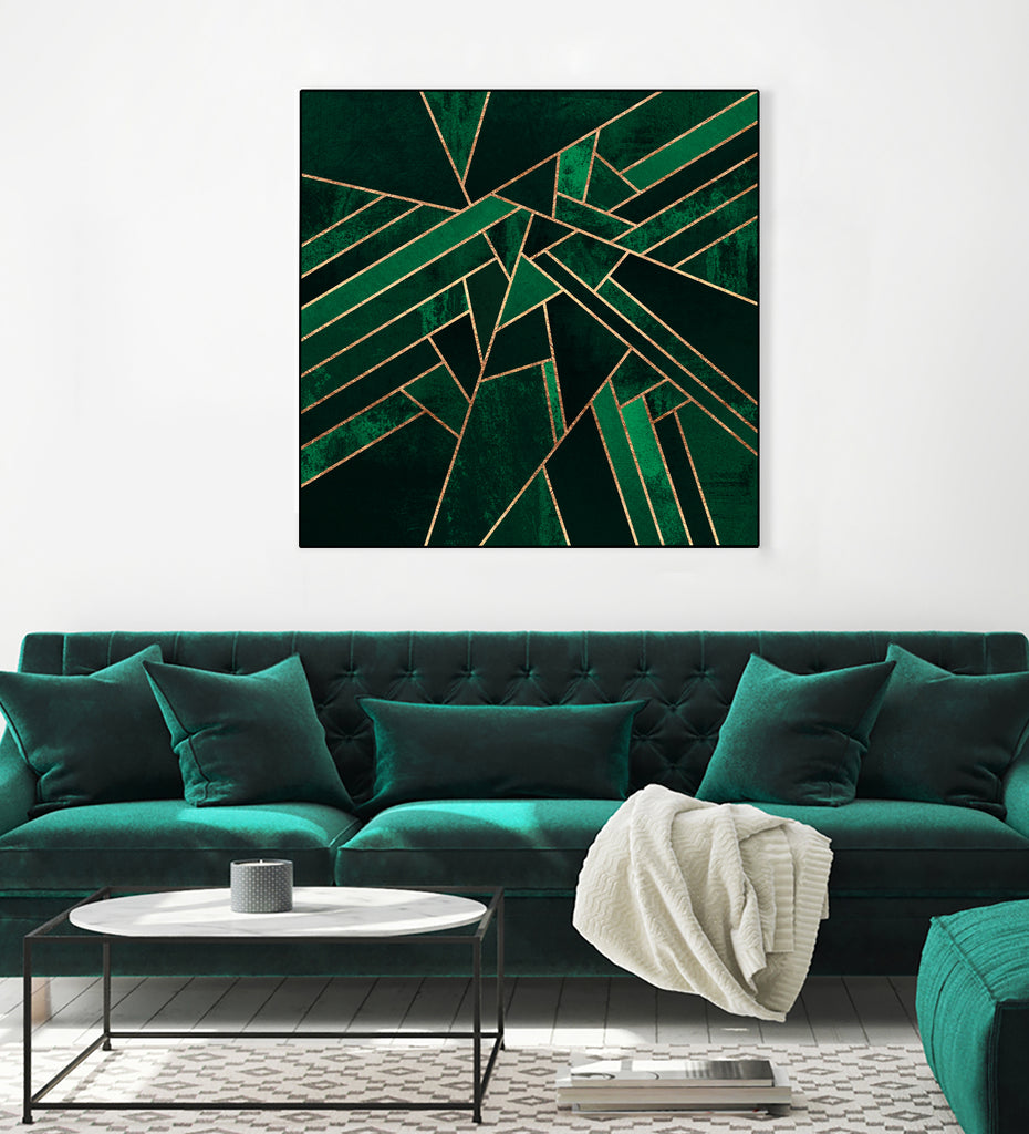 Emerald Night by Elisabeth Fredriksson on GIANT ART - green digital painting