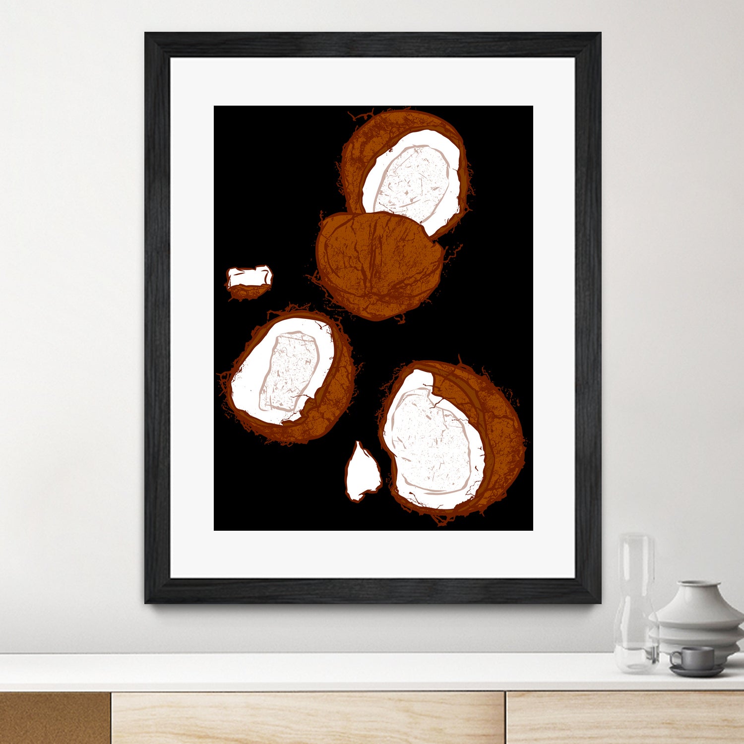 Coconut by Evgenia Chuvardina on GIANT ART - pink digital painting