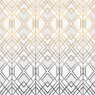 Gold And Grey Geo by Elisabeth Fredriksson on GIANT ART - white digital painting