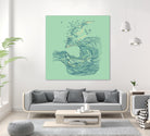 Ocean Breath by ChalermPhol Harnchakkham on GIANT ART - blue digital drawing