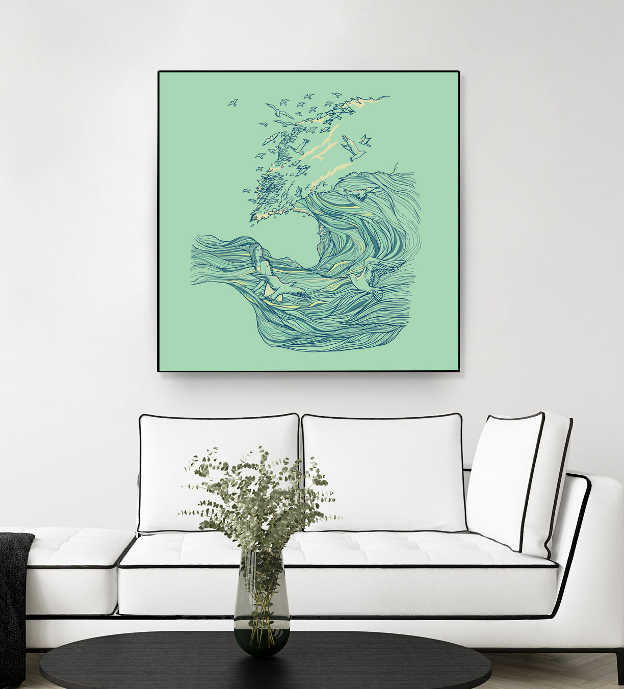 Ocean Breath by ChalermPhol Harnchakkham on GIANT ART - blue digital drawing