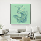 Ocean Breath by ChalermPhol Harnchakkham on GIANT ART - blue digital drawing