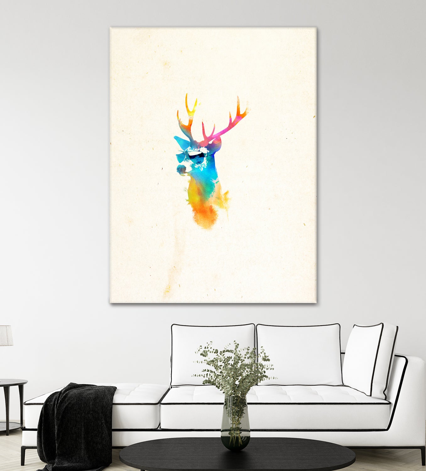 Sunny Stag by Robert Farkas on GIANT ART - orange digital painting