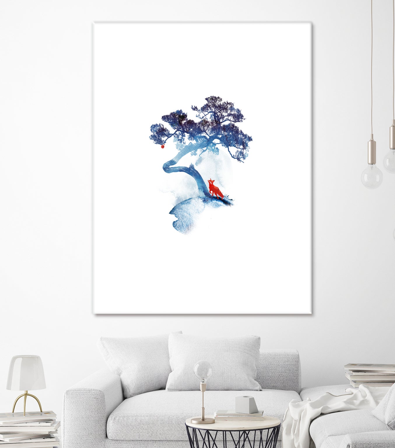 The last apple tree by Robert Farkas on GIANT ART - blue digital painting