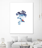 The last apple tree by Robert Farkas on GIANT ART - blue digital painting