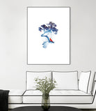 The last apple tree by Robert Farkas on GIANT ART - blue digital painting