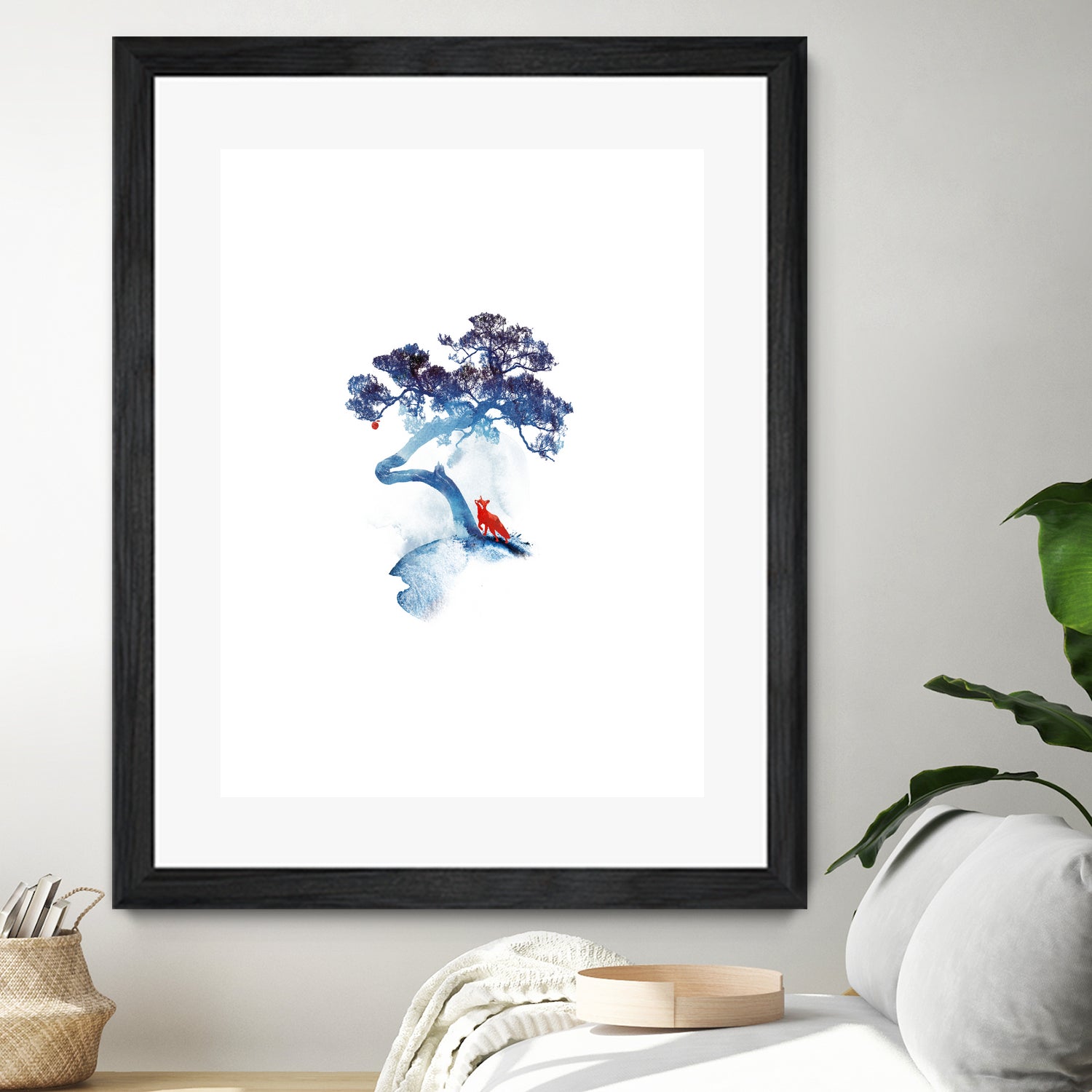 The last apple tree by Robert Farkas on GIANT ART - blue digital painting