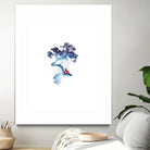 The last apple tree by Robert Farkas on GIANT ART - blue digital painting