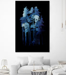 Winter wolf by Robert Farkas on GIANT ART - blue digital painting