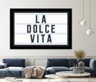 La Dolce Vita by Art Frankenberg on GIANT ART - white typography